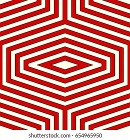 Repeated color figures background. Seamless surface pattern design with elongated hexagons and rhombuses. Mosaic tiles motif. Repeated polygons tessellation background. Ethnic wallpaper. Digital paper
