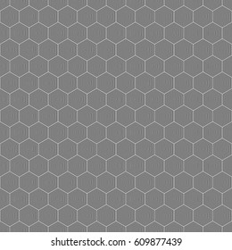 Repeated color figures on white background. Honeycomb wallpaper. Seamless surface pattern design with regular hexagons. Polygons motif. Digital paper for page fills, web designing, textile print.