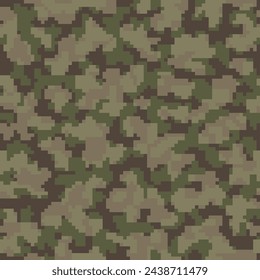 Repetida Oscura Monocromática Gráfica Camo Art. Beige Sin Costura Moda Geométrica De Combate De Fondo. Fondo de pantalla militar de vector de guerra repetido negro. Impresión Green Digital Army. 