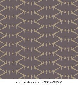 Repeated decorative design with commas and zigzags. Geometric ornament in dark blue and gray.