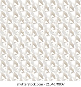 Repeated decorative design with lights, shadows and triangles. Decorative graphics in gray tones and white.