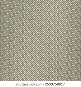 Repeated decorative pattern, with diagonal stripes and subtle geometric elements. Thick woolen fabric in shades of gray and ivory. Abstract vector.