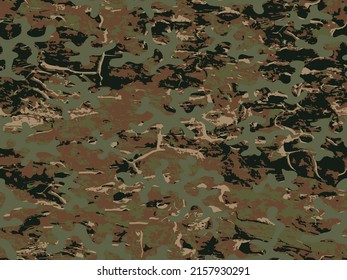 Repeated Desert Abstract Graphic Military Art.  Dark Seamless Colorful Vector Army Texture. Black Seamless Fashion Graphic Camo Pattern. Repeated Beige Vector Camouflage Textile. 