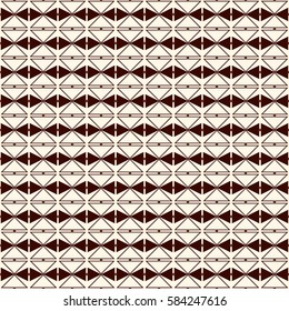 Repeated diamonds and lines background. Ethnic wallpaper. Seamless surface pattern design with rhombuses ornament. Ornamental motif. Digital paper for textile print, web designing. Vector art.