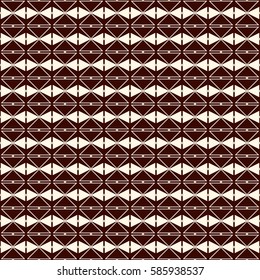 Repeated diamonds and lines background. Ethnic wallpaper. Seamless surface pattern design with rhombuses ornament. Ornamental motif. Digital paper for textile print, web designing. Vector art.