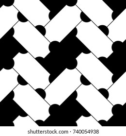 Repeated figures ornament background. Herringbone pattern. Slabs tessellation. Seamless surface design with slanted blocks tiling. Floor cladding bricks. Mosaic motif. Pavement wallpaper. Grid image.