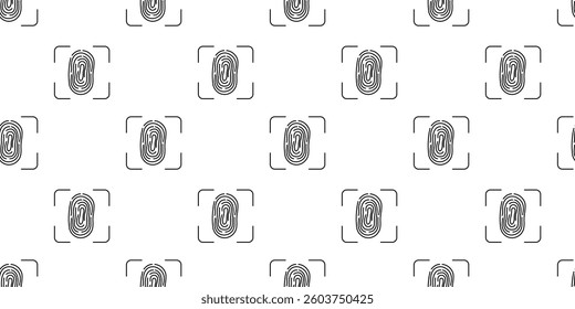 Repeated fingerprint patterns on a white background used for design or security purposes