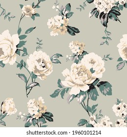 repeated flower pattern design 2022 color palette, good for dress design