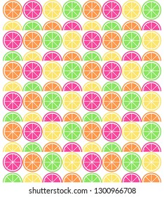 Repeated Fruit Slices and Halves