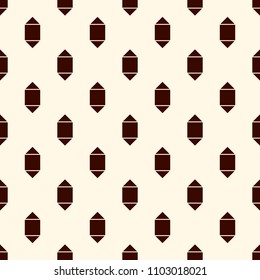 Repeated mini crystal pendants wallpaper. Seamless geometric surface pattern design with lozenges and diamonds. Simple abstract background. Vector modern minimalist style digital paper, textile print