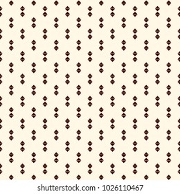 Repeated mini triangles on white background. Simple abstract wallpaper. Seamless surface pattern design with geometric figures. Modern style digital paper, textile print, page fill. Vector art