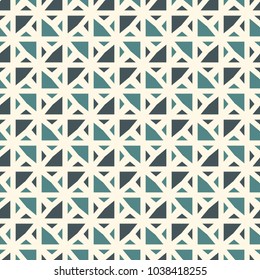 Repeated mini triangles on white background. Simple abstract wallpaper. Seamless surface pattern design with geometric figures. Modern style digital paper, textile print, page fill. Vector art