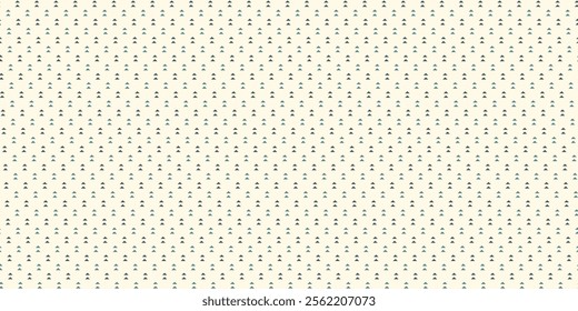 Repeated mini triangles on white background. Simple abstract wallpaper. Seamless surface pattern design with geometric figures. Modern style digital paper, textile print, page fill. Vector art