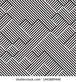 Repeated monochrome pattern. Vector seamless pattern. Modern stylish texture. Monochrome geometric pattern with squares.