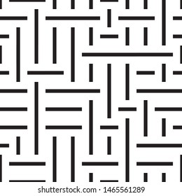 Repeated monochrome pattern. Vector seamless pattern. Modern stylish texture. Monochrome geometric pattern with stripes.