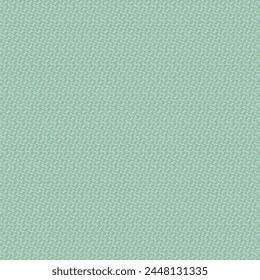 Repeated pattern composed of zigzags, curls or small waves, colored in shades of green and blue. Textile material. Abstract vector.