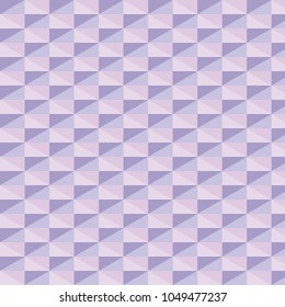 Repeated purple cubes background. Geometric shapes wallpaper. Surface pattern design with polygons. Cubic motif. Digital paper with dices for web designing, textile print.