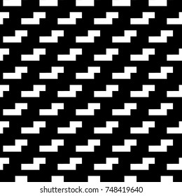 Repeated puzzle figures background. Seamless surface pattern design with mosaic ornament. Ethnic embroidery motif. Grid wallpaper. Digital paper for page fills, web designing, textile print. Vector.