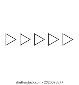 Repeated Right Triangles. Geometrical Memphis Graphic Shape