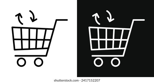 Conjunto de iconos de ventas repetidas. ilustración vectorial