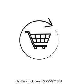Repeated sales icon Symbol mark in Outline style