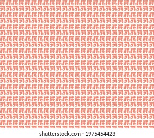 Repeated shapes background, pink and white vector illustration