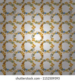 Repeated shapes and lines seamless background. Geometric seamless surface pattern design with retro orange, white and yellow colors rhombuses ornament. Grid digital paper, textile print, design.