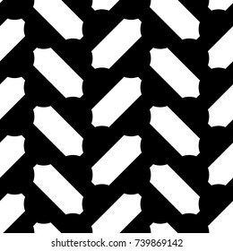 Repeated slanted shapes background. Seamless surface pattern design with polygons ornament. Tilted blocks wallpaper. Jagged figures motif. Digital paper, print. Herringbone image. Checkered vector.