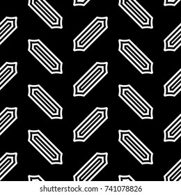 Repeated slanted shapes background. Seamless surface pattern design with polygons ornament. Tilted blocks wallpaper. Jagged figures motif. Digital paper, print. Herringbone image. Checkered vector.