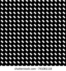 Repeated slanted shapes background. Seamless surface pattern design with polygons ornament. Tilted blocks wallpaper. Jagged figures motif. Digital paper, print. Octagons image. Checkered back. Vector.