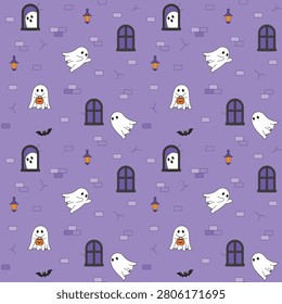 Repeated spooky wallpaper and