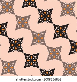 patrón abstracto de estrella repetida en color para tela, cubierta, cerámica, etc