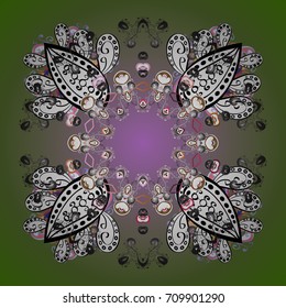 Repeated texture for surface, wrapping paper, Snowflake on colored background. Winter snowflakes, vector background.