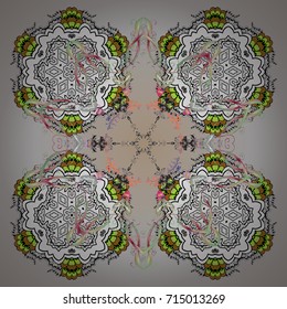 Repeated texture for surface, wrapping paper, Snowflake on background. Winter snowflakes, vector background.