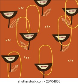 repeated vector floral background