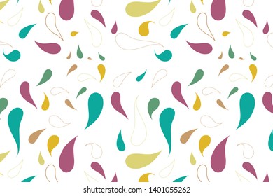 repeated vector pattern , colorful leaves abstrcat elements,perfect for printing on fabric or paper.