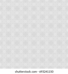 Repeated white mini triangles on black background. Triangular blocks wallpaper. Seamless surface pattern design with tiles. Mosaic motif. Digital paper with polygons for print. Crossing lines. Vector.