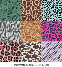 repeated wildlife animal skin texture background