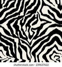 Repeated Zebra Animal Skin Texture Stock Vector (Royalty Free ...