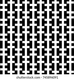 Repeated zipper lines background. Seamless striped surface pattern design ornament. Crossed stripes and strokes wallpaper. 