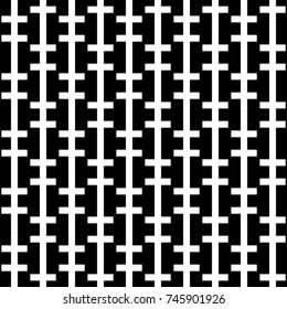 Repeated zipper lines background. Seamless striped surface pattern design ornament. Crossed stripes and strokes wallpaper. Ethnic embroidery motif. Digital paper, web design, textile print. Vector art