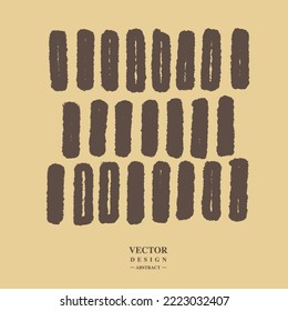 Repeatedly arranged small squares, hand-painted irregularly, ink halo borders are visual styles, and vector free editing uses patterns.