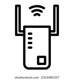 repeater icon vector designed in detailed outline lineal style (64px artboard 2px stroke)