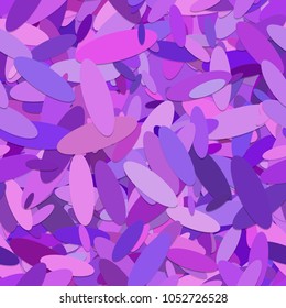 Repeating abstract chaotic ellipse background pattern - vector illustration from purple toned oval shapes with shadow effect