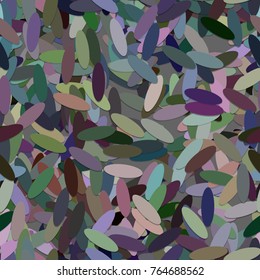 Repeating abstract chaotic ellipse background pattern - vector illustration from multicolored oval shapes with shadow effect