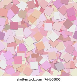 Repeating abstract geometrical square background pattern - vector graphic design from pink colorful squares