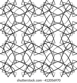 Repeating abstract lines background, Vector seamless pattern.