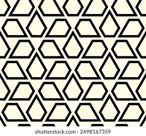 Repeating artistic pattern of Interlocking lines. Geometric Seamless patterns of printable vector.