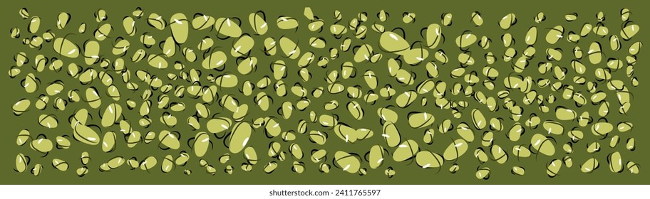 Repeating background design with  bubbles. Stylish geometric pattern.