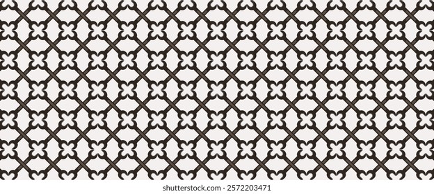 Repeating Batik Pattern, Seamless geometric pattern.